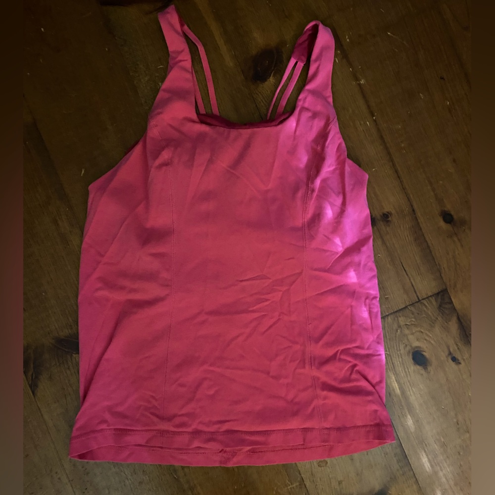 Lululemon Tank Top - Older style; pink, size 10